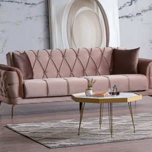 Canapea Extensibile STEA, Maro, 3 locuri, 230x85x 83 cm